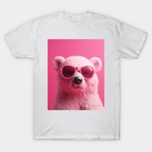 Pink Bear with Sunglasses T-Shirt